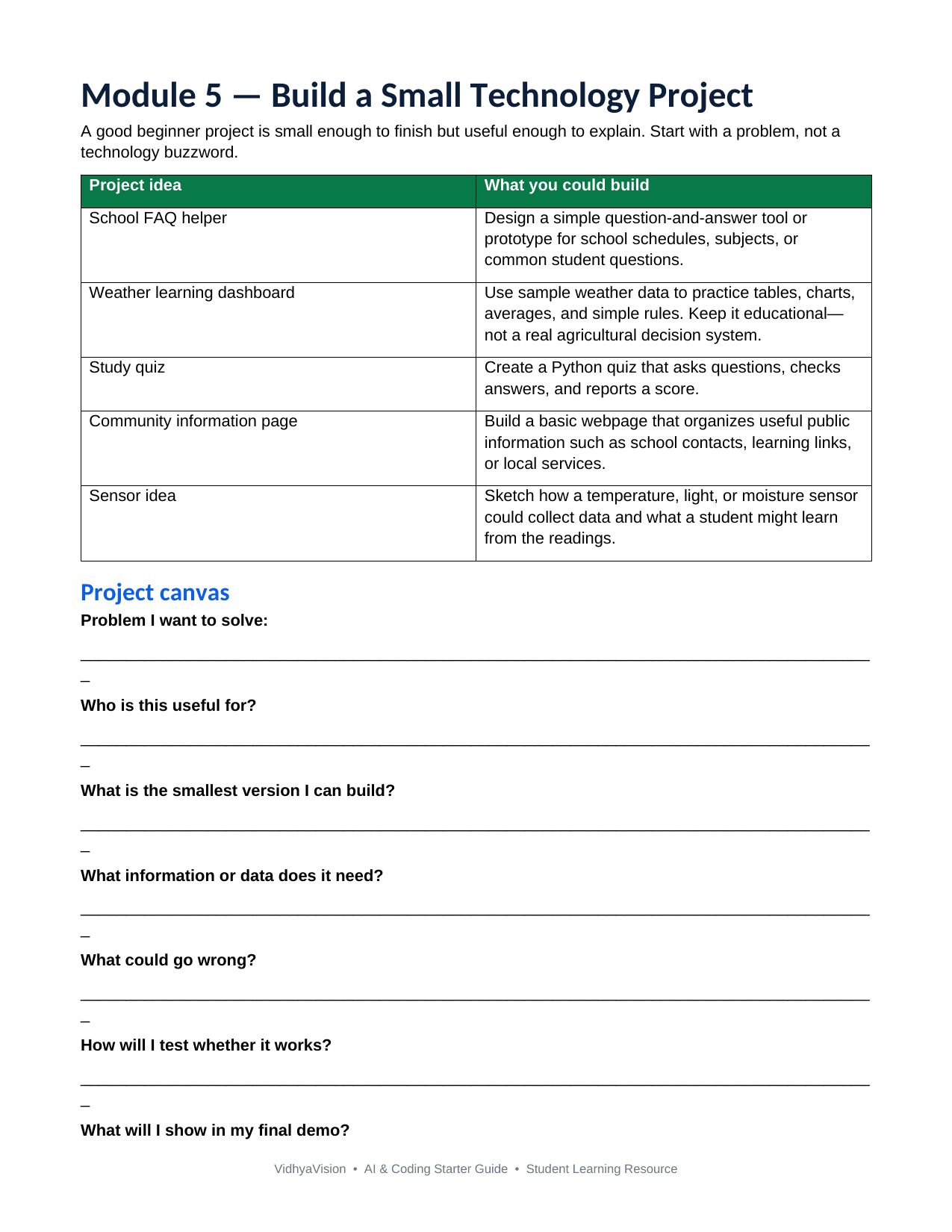 AI & Coding Starter Guide page 6