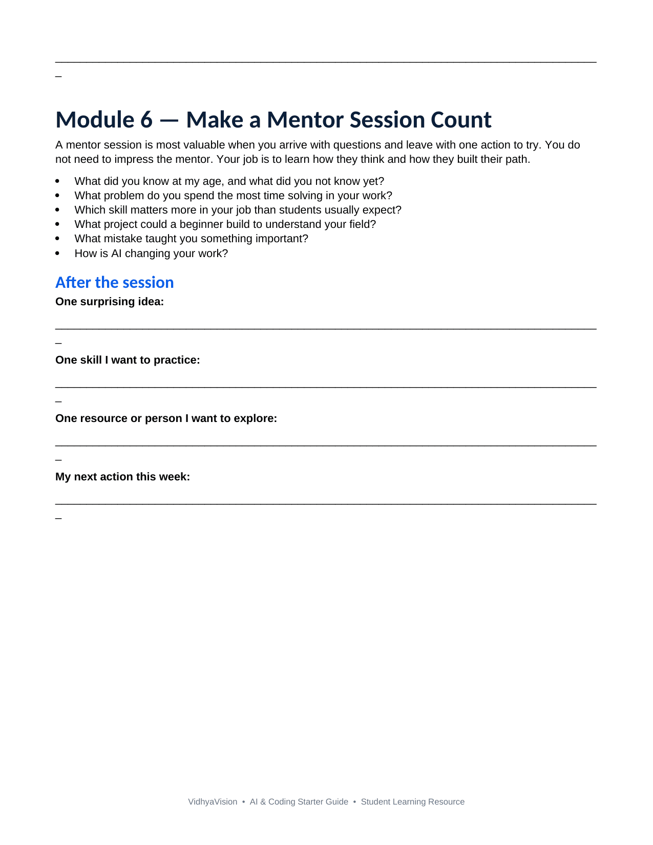 AI & Coding Starter Guide page 7